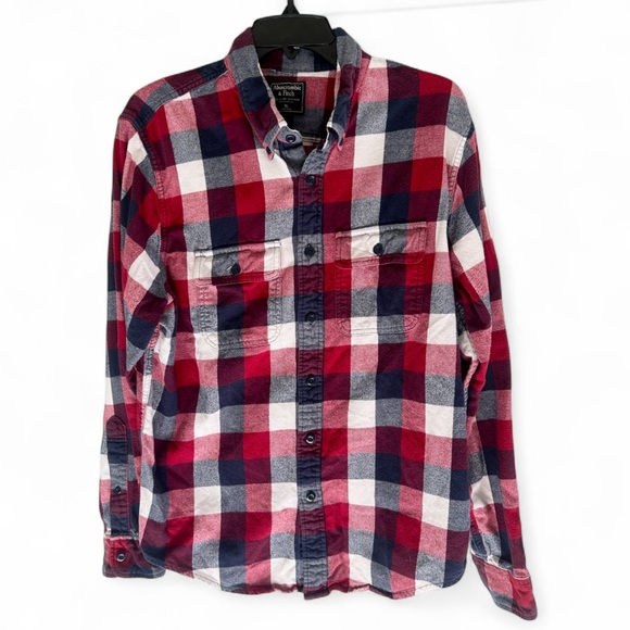 Abercrombie & Fitch Other - Y2K ABERCROMBIE & FITCH Buffalo Plaid Button Down Flannel Shirt Indie | Men’s XL